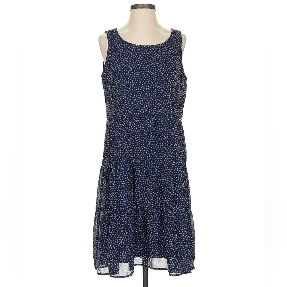 Jane And Delancey Navy Blue Sleeveless Dress Small